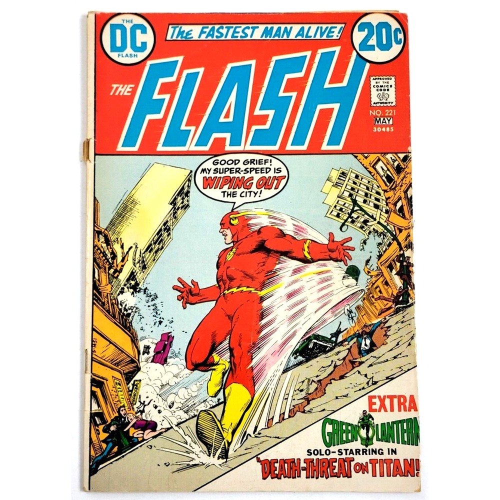 THE FLASH #221  (1973) / VG‎ / DC COMICS / GREEN LANTERN